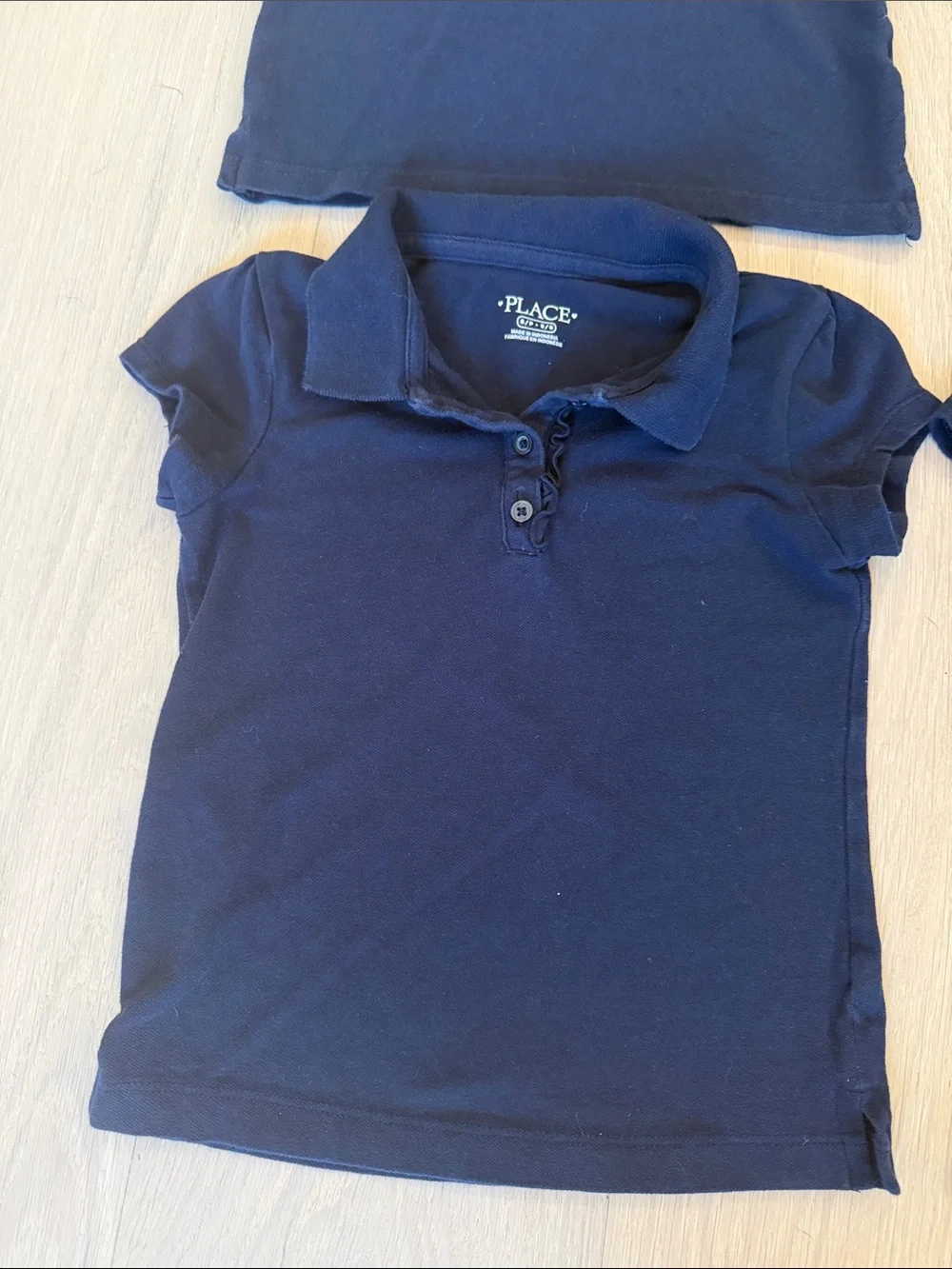 The Children's Place Navy Polo Shirt - Girls (Set of 4) Size 5/6